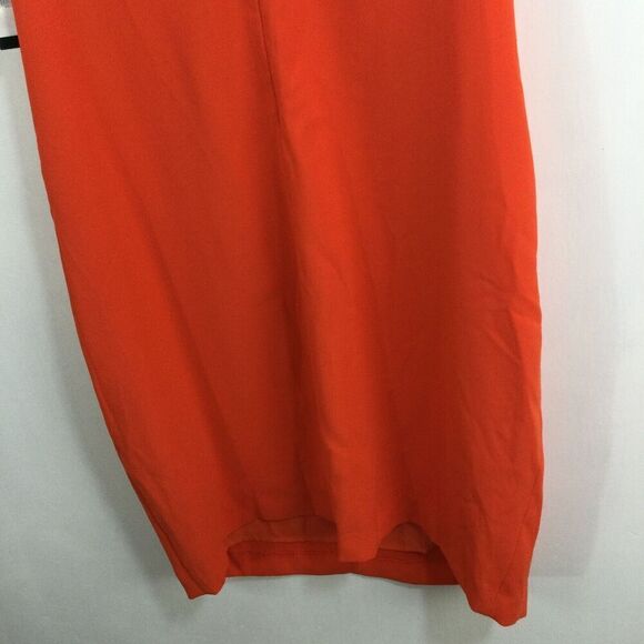 Ralph Lauren Womens Crepe Sleeveless Shift Dress Vienna Orange Size 14 NWT - Picture 8 of 10